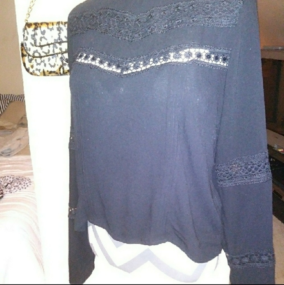 Dainty black blouse